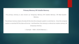 computer introduction its components and | PPTX