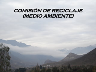 COMISIÓN DE RECICLAJE (MEDIO AMBIENTE) 