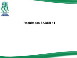 Resultados SABER 11 