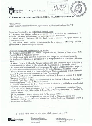 Comision absentismo escolar Algeciras [20_03_13]