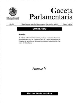 Comisiones lxii legislatura