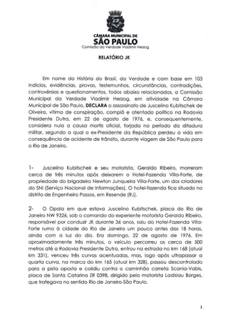 Comissão da verdade   relatório jk - 24 fevereiro 2014