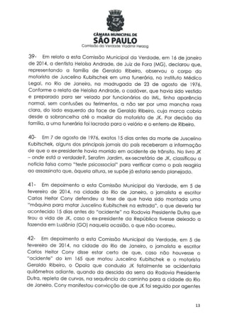 Comissão da verdade   relatório jk - 24 fevereiro 2014