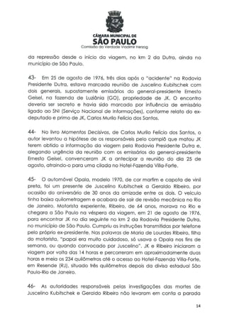Comissão da verdade   relatório jk - 24 fevereiro 2014