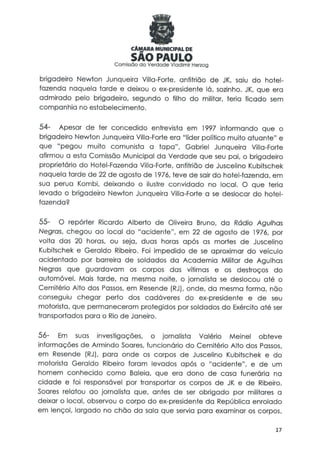 Comissão da verdade   relatório jk - 24 fevereiro 2014