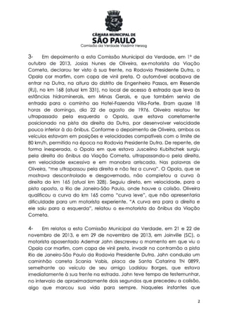 Comissão da verdade   relatório jk - 24 fevereiro 2014