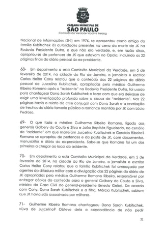 Comissão da verdade   relatório jk - 24 fevereiro 2014