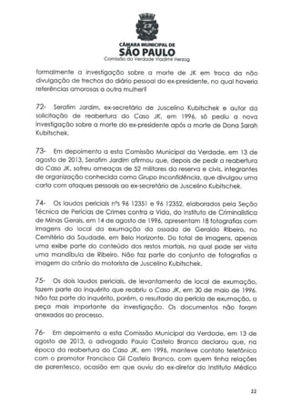 Comissão da verdade   relatório jk - 24 fevereiro 2014