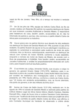 Comissão da verdade   relatório jk - 24 fevereiro 2014
