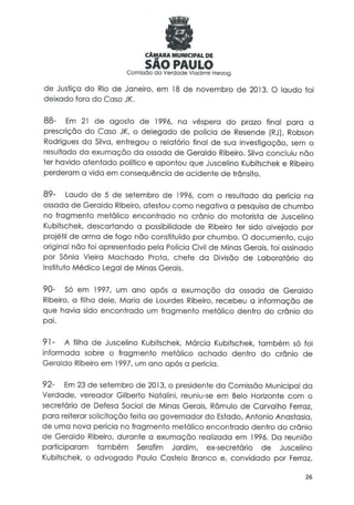 Comissão da verdade   relatório jk - 24 fevereiro 2014