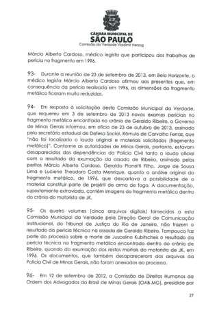 Comissão da verdade   relatório jk - 24 fevereiro 2014