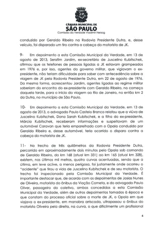 Comissão da verdade   relatório jk - 24 fevereiro 2014