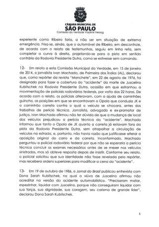 Comissão da verdade   relatório jk - 24 fevereiro 2014