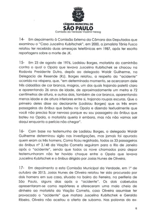 Comissão da verdade   relatório jk - 24 fevereiro 2014