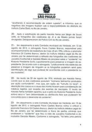 Comissão da verdade   relatório jk - 24 fevereiro 2014