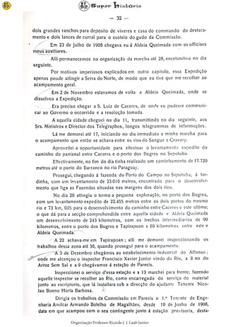 Relatório Comissão Rondon Volume 2 - Parte 2