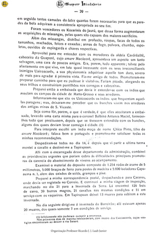 Relatório Comissão Rondon Volume 2 - Parte 2