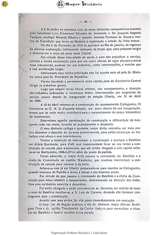 Relatório Comissão Rondon Volume 2 - Parte 3