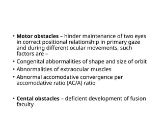 Comitant strabismus.ophthalmology.squint.pptx | Eye and Vision ...