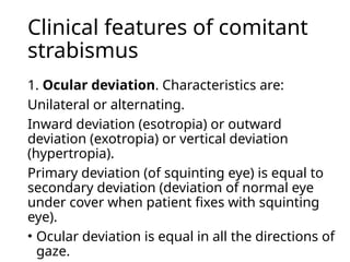 Comitant strabismus.ophthalmology.squint.pptx | Eye and Vision ...