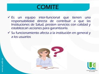 Comites institucionales clase claudia | PDF