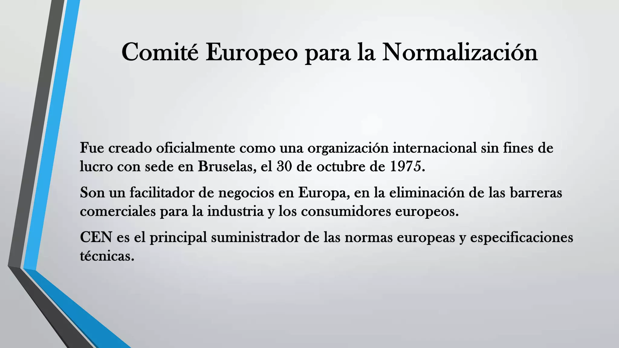 Comité europeo para la estandarización