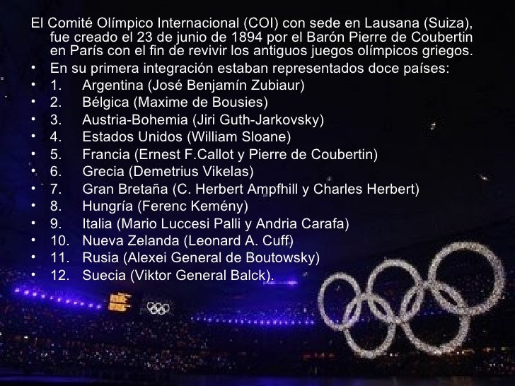 Comité OlíMpico Internacional