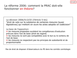 LaPRACinpractice: études des cas 2006-2009