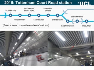 2015: Tottenham Court Road station
(Source: www.crossrail.co.uk/route/stations/)
 