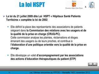 La loi HSPT                                                     &



 La loi du 21 juillet 2009 dite Loi HSPT « Hôpitaux ...