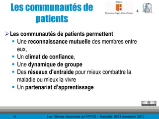 10R - Formatic Santé : communautés de pratiques de patients