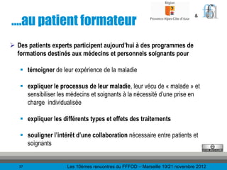 10R - Formatic Santé : communautés de pratiques de patients