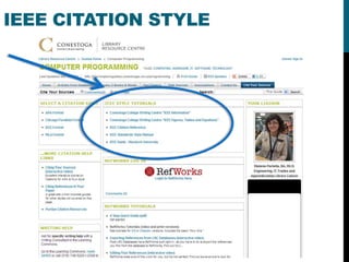 IEEE CITATION STYLE
 