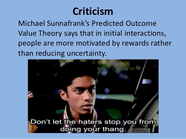 wiki predicted outcome value theory wiki predicted outcome value theory