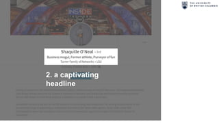 2. a captivating
headline
 