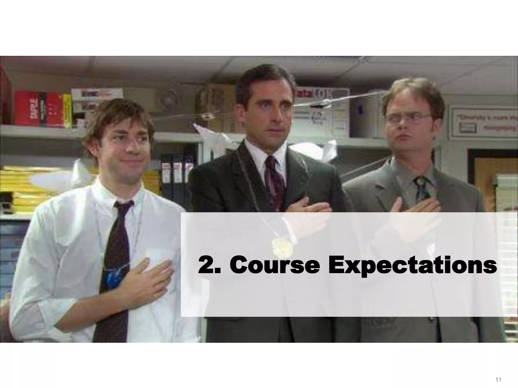 LastModified2017-06-2110:13PMPacificStandardTimePrinted
11
2. Course Expectations
 