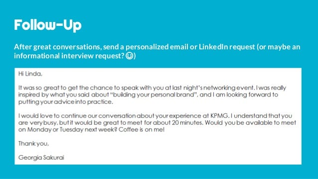 request informational interview