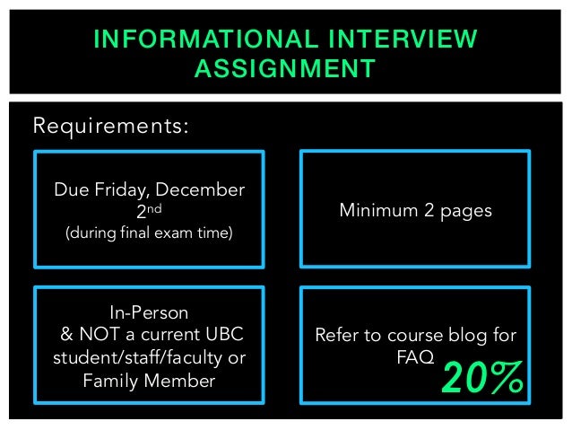 how to prepare for an informational interview