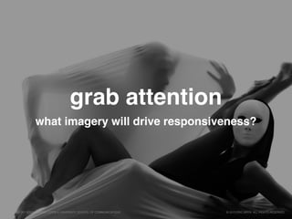 grab attention
what imagery will drive responsiveness?
© 2015 ERIC BRYN. ALL RIGHTS RESERVED.COMM 261 201 SOCIAL MEDIA, LOYOLA UNIVERSITY, SCHOOL OF COMMUNICATIONS
 