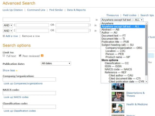 Limit your search to 
scholarly journals and… 
 