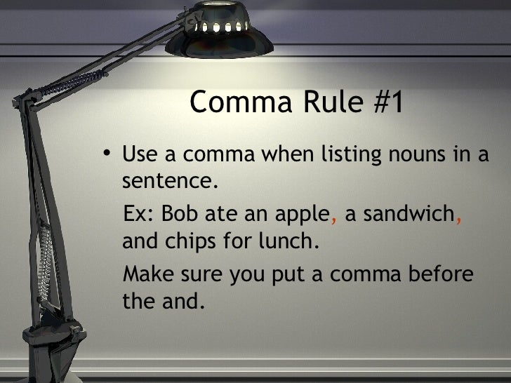 Comma Rules Comma Rules