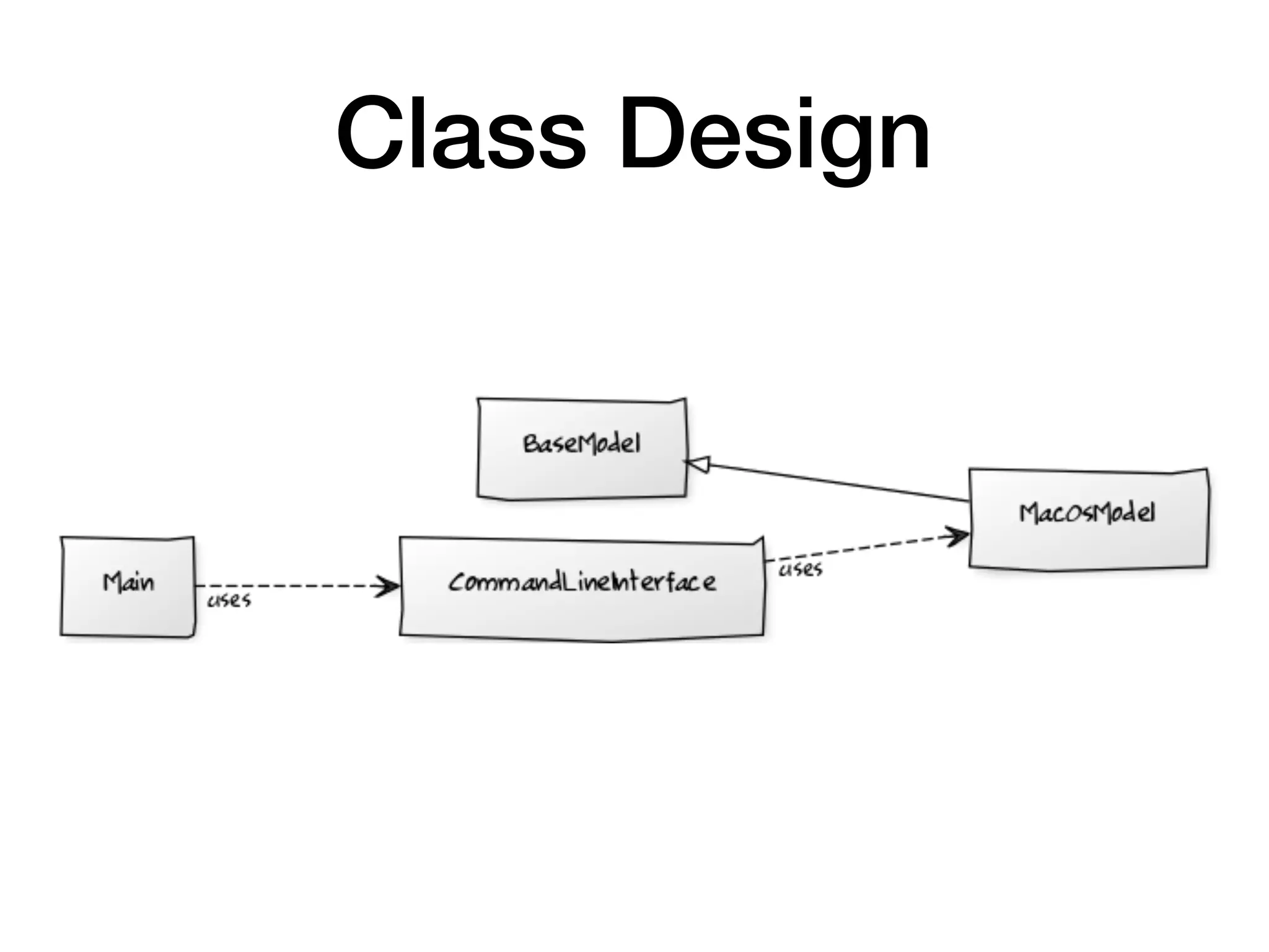 Class Design
 