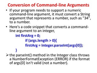 Command line-arguments-in-java-tutorial | PPT