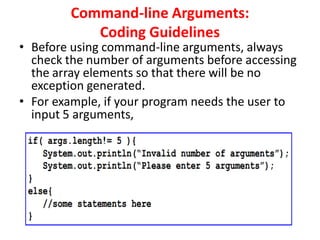 Command line-arguments-in-java-tutorial | PPT