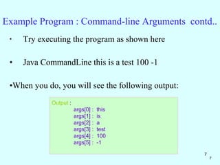 Command line arguments.21 | Programming Languages | Computing