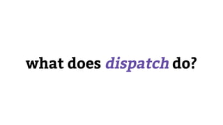 what does dispatch do?
 