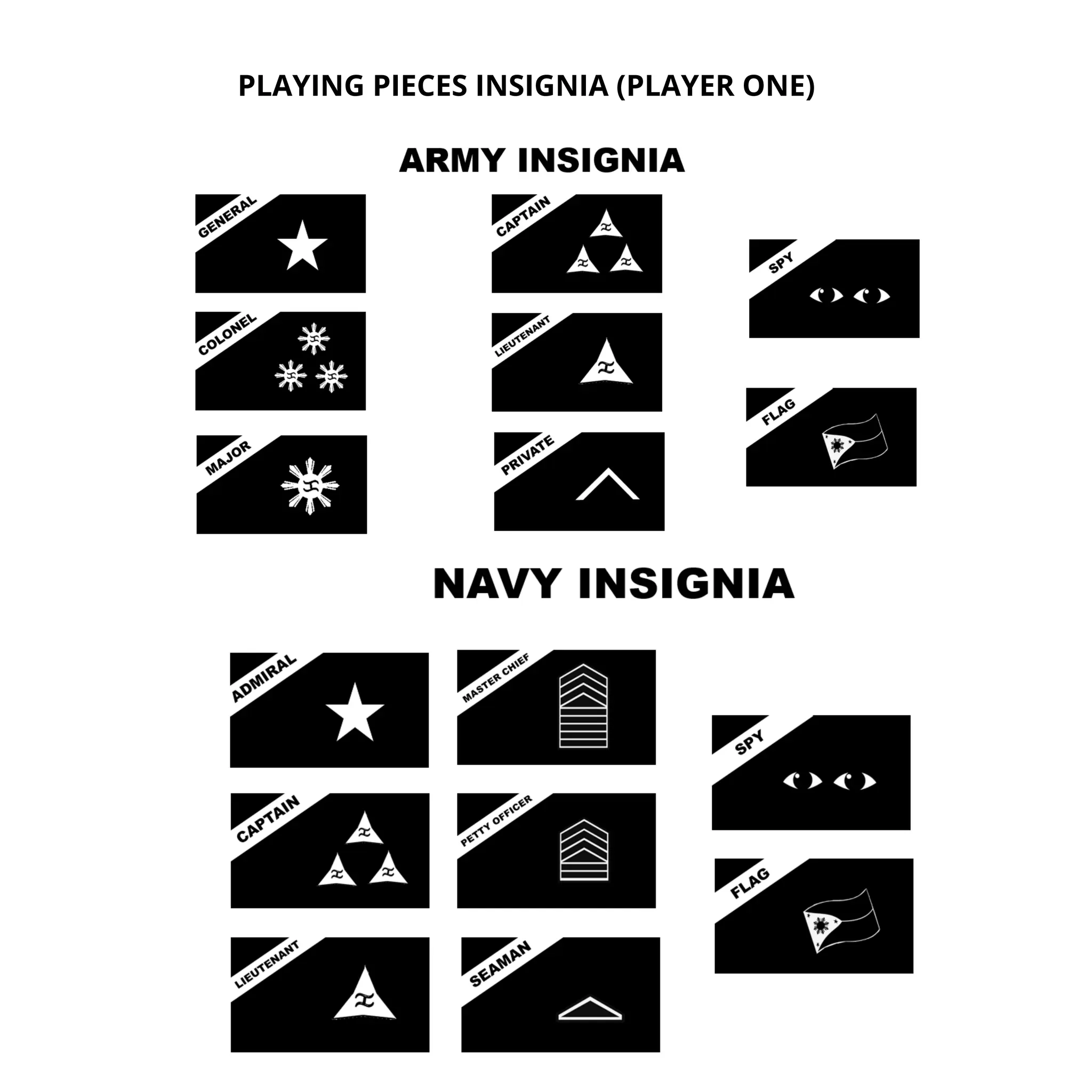 COMMAND AND CONQUER BOARD GAME GAME OF GENERALS INSPIRED ARMY NAVY ...