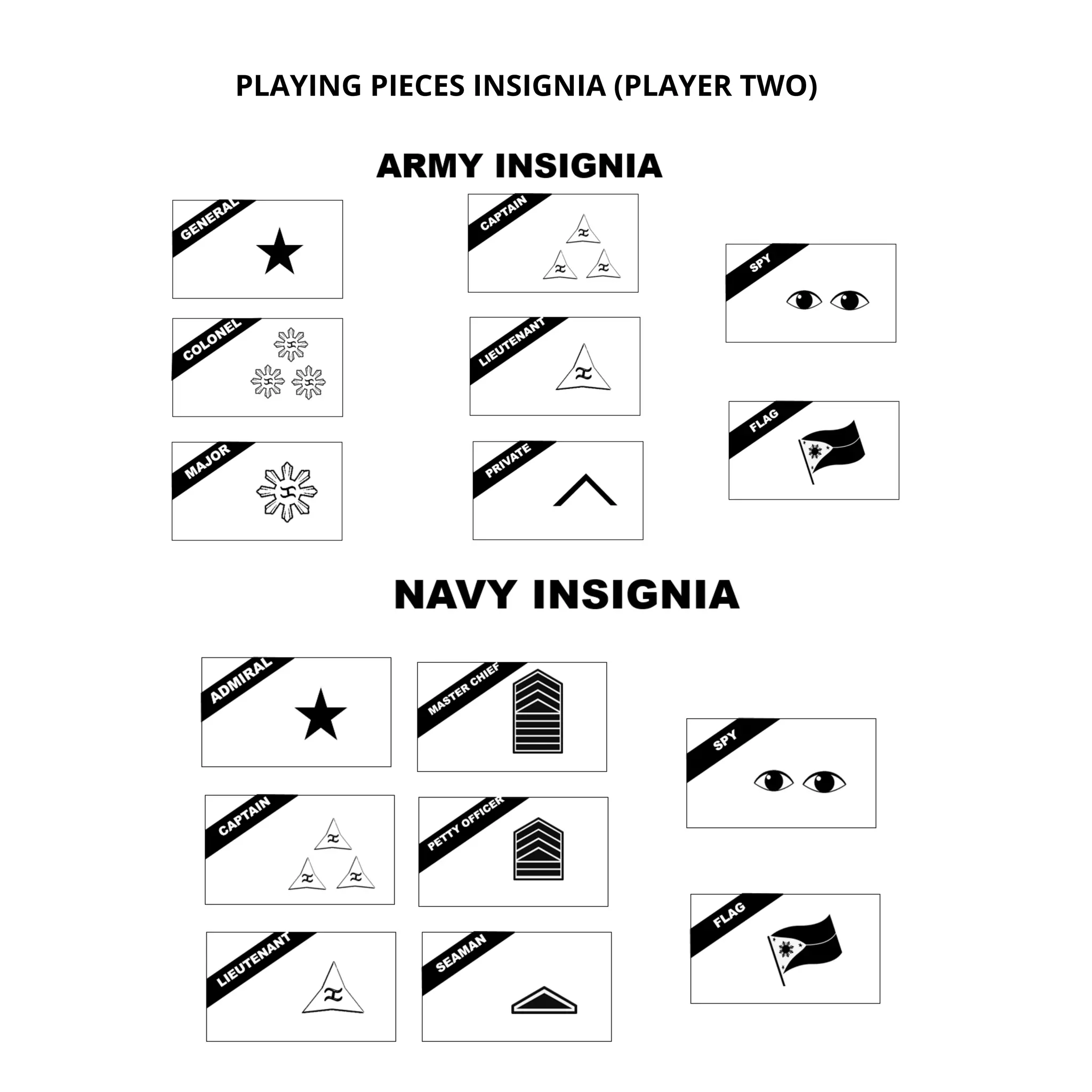 COMMAND AND CONQUER BOARD GAME GAME OF GENERALS INSPIRED ARMY NAVY ...