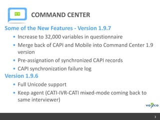 Command Center Version 1.9 | PPTX