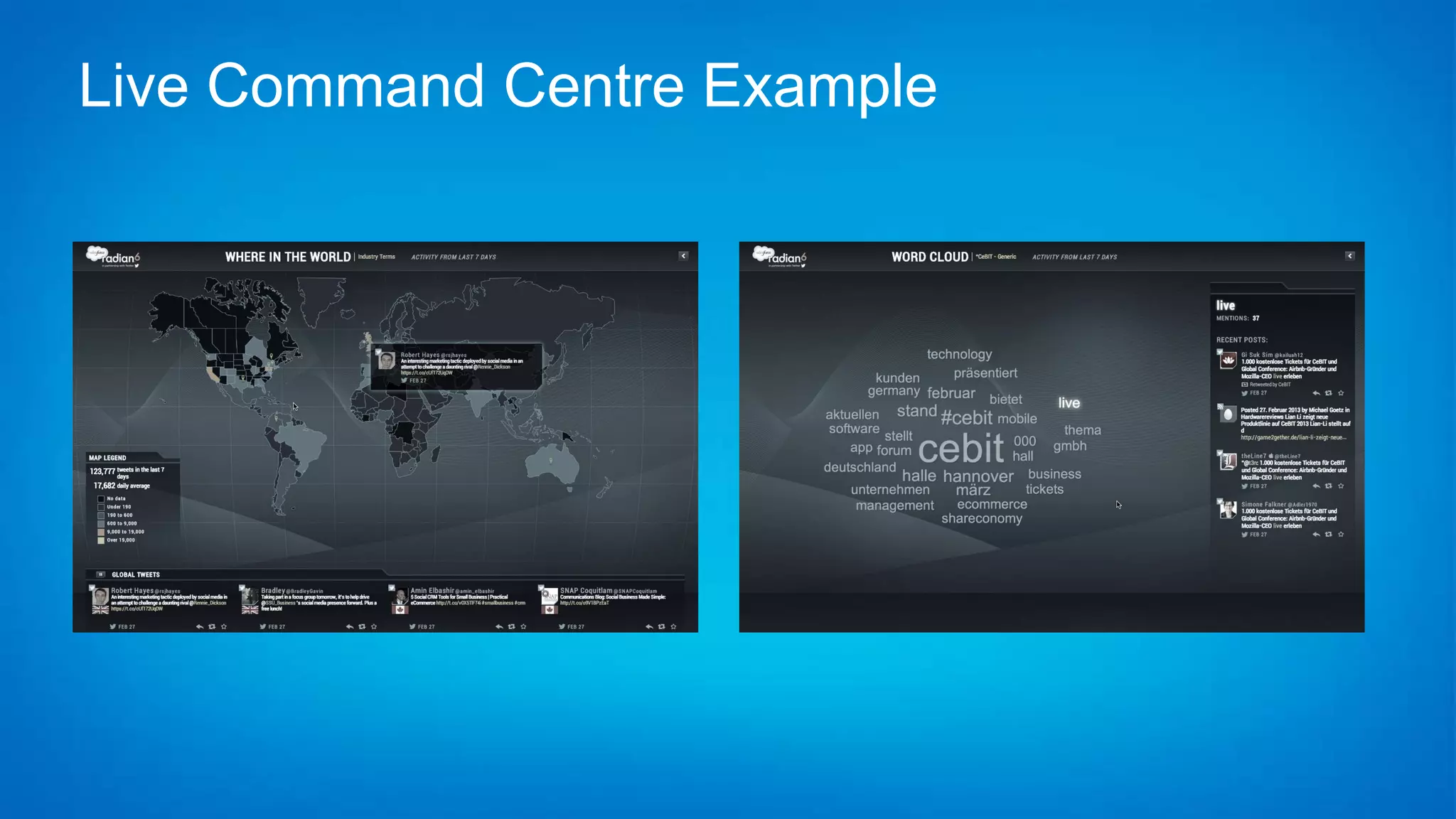 Live Command Centre Example
 